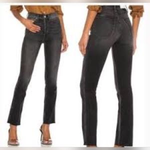 Rag& bone Nina High Rise Ankle Flare jeans Black 25 new NWT